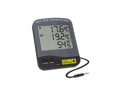 Teploměr vlhkoměr HYGROTHERMO PREMIUM Garden HIGHPRO se sondou