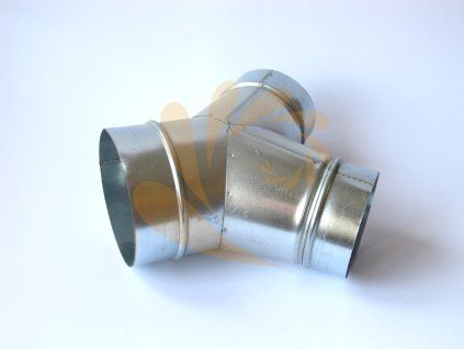 Kalhoty 100-125-100 mm - kovová ventilační rozvodka