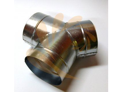 Kalhoty 125-125-125 mm - kovová ventilační rozvodka