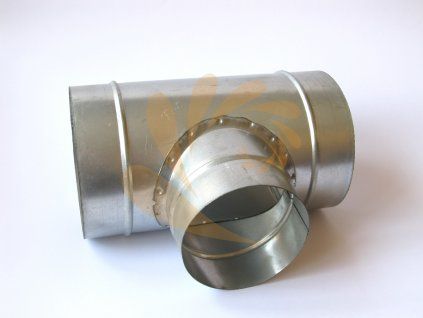 Odbočka ventilace 90° 125x200 mm (T-kus)