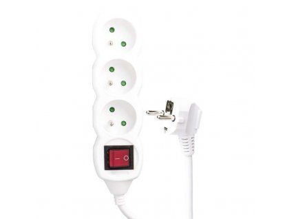 Kabel prodlužovací s vypínačem pro 3 zásuvky, 3 m, 3x 1.5 mm
