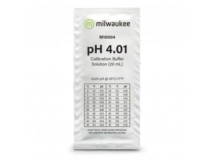 Milwaukee pH 4.01 pufr 20 ml, kalibrační roztok