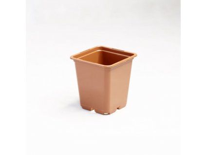 Květináč plastový terrakot 9x9x10 cm - 0.5 l