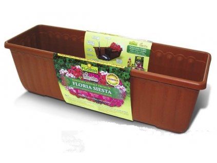 Samozavlažovací truhlík FLORIA SIESTA 40 cm - Terakota