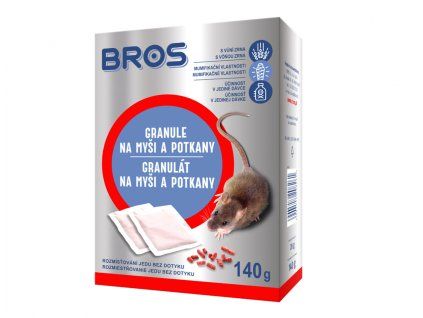 BROS granule na myši a potkany 7x20 g