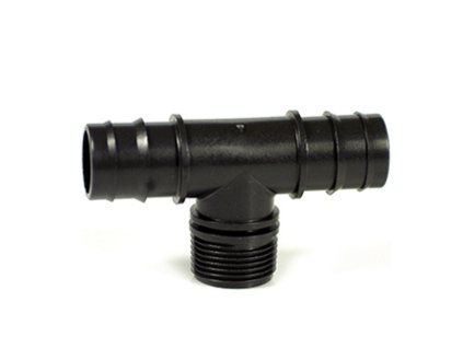 IRRITEC Závitový T-kus nástrčný 16 mm - vnější závit, PP