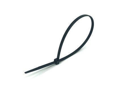 Stahovací páska 3,6 mm, černá, 100 ks