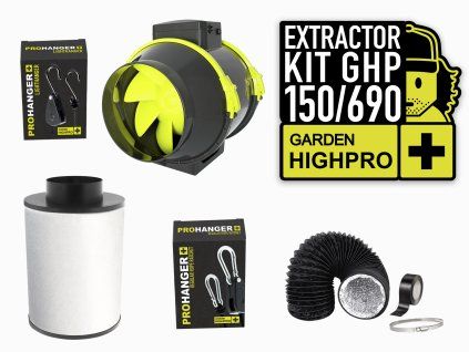 garden high pro extractor kit 150mm 690m3 h