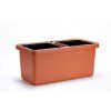 Velkoobjemový truhlík Berberis DUO 80 cm - terakota